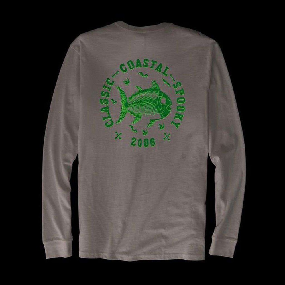 SOUTHERN TIDE Classic Coastal Spooky Glow-in-the-Dark Long Sleeve T-Shirt - Picture 3 of 14